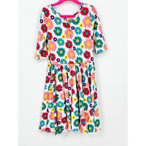 Dotdotsmile Girls Dress Size 7 Multi Color Floral Print New with Tags